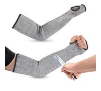 Agatige Mangas Resistentes a los Cortes, 45CM Manguito de Protección para el Brazo Antiabrasión Antiarañazos Antimordeduras Guantes Largos para Hombres Mujeres al Aire Libre Jardín Trabajo (1par)