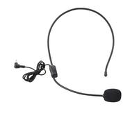 Agatige Micrófono para Auriculares con Cable, Conector de 3,5 mm, micrófono con Cabeza Jack, micrófono de oído portátil con Cable de 105 cm para Altavoz, Tarjeta de Sonido, Amplificador,