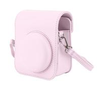 Agatige Mini Bolsa para cámara instantánea, Bolsa Protectora para Mini cámara, Funda para cámara instantánea de PU con Correa de Hombro Ajustable para cámara Mini 12 (Rose Claire)