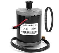 Agatige Motor de 12V CC para Patinete eléctrico, Motor de 100 vatios, Motor eléctrico para Patinete electrónico, Motor de Engranaje de Control de Velocidad para generador DIY