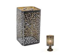 Agatige Pantalla Hueca, Pantalla De Metal Rectangular Desmontable Lámpara De Mesa De Hierro Forjado Accesorios De Iluminación Decoración Del Hogar Para Portalámparas E27 E26