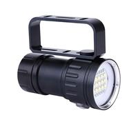Agatige Rechargeable Diving Flashlight, IPX8 18000lm 500M Night Dive Torch Submersible Light Handheld Searchlight for Outdoor Under Water Sports