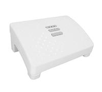 Agatige Reposapiés Con Rodillo De Masaje, Plástico Comodidad Taburete Ergonómico Reposapies De Oficina Almohadillas Para Piernas De Oficina Para Escritorio Debajo Del Escritorio(White)