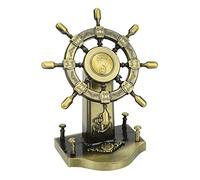 Agatige Rueda de Barco, Rueda de Barco náutica Hecha a Mano, Adornos de timón náutico, decoración del hogar de Pared de Pirata para Bares de Casas