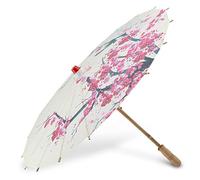 Agatige Sombrilla China de 23,6 Pulgadas, Paraguas de Papel engrasado para Decoraciones de Danza clásica