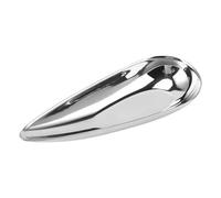 Agatige Tazas de Salsa de Acero Inoxidable, Mini Tazas de Condimento de Metal Reutilizables con Forma de Semilla de Melón, Tazones de Inmersión Pequeños para Condimentos, Frutas, Nueces, (S)