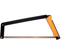 Agawa Canyon BOREAL21- Sierra de arco plegable de 21 pulgadas, marco negro, mango amarillo, hoja multiuso de 21 pulgadas