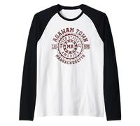 Agawam Town MA | Massachusetts Camiseta Manga Raglan