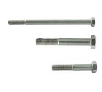 AGBERG - Tornillos hexagonales M6 x 130 mm (100 unidades) con vástago - Acero inoxidable VA A2 V2A - Tornillos roscados para máquina - Tornillos roscados - DIN 931 - ISO 4014 | AGBERG