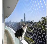 agctrler Red para gatos, 3 x 10 m, red invisible protección balcón para gatos, resistente a las mordeduras, a los rayos UV y a la intemperie, para balcones, escaleras, terrazas y ventanas