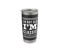 Age is Just the Soundtrack of Life Well Played | Regalo para ancianos Vaso térmico de acero inoxidable de doble pared