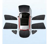 AgeHaobao Nuevo Parasol para Coche,para MG S9 PHEV (2026-Present),Diseño a Cuadros Engrosado de 5 Capas, Parasol Totalmente Opaco, Bloque de Calor de Privacidad para Familias,Full Car Set (8 Pcs)