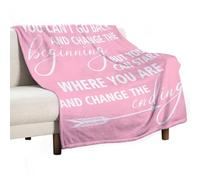 Ageksten You Can'T Go Back And Change The Beginning - (1) Manta suave y ligera, regalos para niños, hombres, mujeres, regalos de cumpleaños de 130 x 150 cm