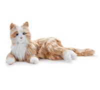 Ageless Innovation Joy for All: gato de compañía interactivo - Un acompañante realista de pelo suave y relajantes ronroneos, no necesita montaje - Naranja atigrado