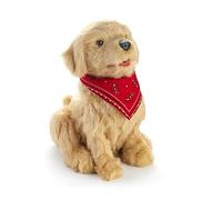 Ageless Innovation Joy for All: perro de compañía interactivo - Acompañante realista de pelo suave, movimientos de cabeza y cola, latidos del corazón y tecnología Two-Way Barkback - Cachorro Golden