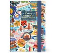 Legami - Agenda fotográfica diaria 2026-2027, Travel Stickers, 16 meses, pequeño, de septiembre de 2026 a diciembre de 2027, cierre con goma elástica, papel con certificación FSC, 9,5 x 13,5 cm
