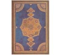 Safavid Indigo (Safavid Binding Art) Grande 12-month Vertical Hardback Dayplanner 2025 (Elastic Band Closure): tydzień na dwóch stronach, zamykany na gumkę, papier 100 gsm