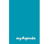 Agenda 15x21.5, turchese, 1 pagina per giorno, semplice ed essenziale, programma gli impegni della giornata