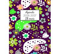 Agenda 18 mois 2026 2027 Journalier: Planificateur Journalier 1 Page par Jour avec Heure | Juillet 2026 à Décembre 2027 | Grand Format A4 | Français