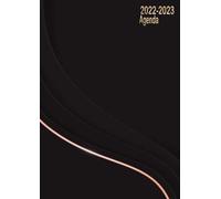 Agenda 2022-2023: grand Planificateur 2022-2023 journalier A4 - une page = un jour I 14 mois I avec planification mensuel - noir