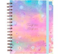 Agenda 2024 2025 Septiembre a Agosto - A5 (16,5x20,5 cm), Día Página, Organizador Académico, Español e Inglés, Índice Lateral con cada Mes, Cierre de Anillas Doble Wire’o - Takenote Sara