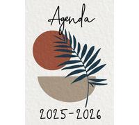 Agenda 2025 2026: Bohème & Minimaliste | Semainier (1 semaine sur 2 pages) | Format A5 | 15x21 cm | Planning hebdomadaire vertical | Août 2025 - ... | Colonnes & horaires | Aesthetic | Famille