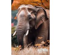 Agenda 2025 2026: Éléphant | Organisateur Scolaire Journalier avec Heure | 1 Jour Par Page | Garçon Fille