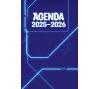 Agenda 2025-2026: Journalier - Futuriste Science Fiction | Planner Quotidien pour Collège et Lycée | Idéal pour Fan Science Fiction, Futur, Gamer