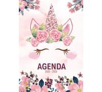 Agenda 2025 2026: Licorne | cp - ce1 - ce2 - cm1 - cm2 | Planificateur Journalier ,Organisateur un Jour par Page avec Heure