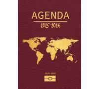 Agenda 2025 2026: Passeport & Voyage | Semainier (1 semaine sur 2 pages) | Format A5 | 15x21 cm | Planning hebdomadaire vertical | Août 2025 - Juillet 2026 | Colonnes & horaires | Weekly planner
