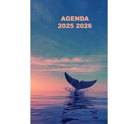 AGENDA 2025 2026: Planificateur scolaire BALEINE MER ( Septembre 2025/juillet 2026) pour Etudiant, lycée, collège, primaire Une page un jour Format A5