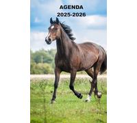 AGENDA 2025 2026: Planificateur scolaire CHEVAL ( Septembre 2025/juillet 2026) pour Etudiant, lycée, collège, primaire Une page un jour Format A5