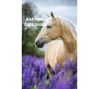 AGENDA 2025 2026: Planificateur scolaire CHEVAL ( Septembre 2025/juillet 2026) pour Etudiant, lycée, collège, primaire Une page un jour Format A5