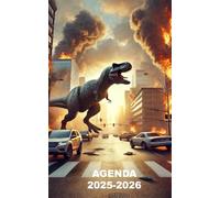 AGENDA 2025 2026: Planificateur scolaire dinosaure ( Septembre 2025 / Septembre 2026 ) pour Etudiant, lycée, collège, primaire Une page un jour format A5