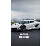 AGENDA 2025 2026: Planificateur scolaire voiture de course voiture de luxe ( Septembre 2025/juillet 2026) pour Etudiant, lycée, collège, primaire Une page un jour Format A5