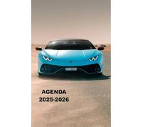 AGENDA 2025 2026: Planificateur scolaire voiture de course voiture de luxe (Septembre 2025/juillet 2026) pour Etudiant, lycée, collège, primaire Une page un jour Format A5
