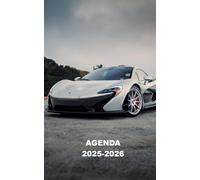 AGENDA 2025 2026: Planificateur scolaire voiture de course voiture de luxe (Septembre 2025/juillet 2026) pour Etudiant, lycée, collège, primaire Une page un jour Format A5