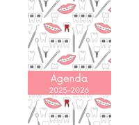 Agenda 2025-2026: Regalo para Dentistas, Higienistas Dentales, Ortodoncistas, Estudiantes de Odontologia, Calendario, Vista Semanal y Mensual