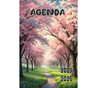 Agenda 2025-2026: Scolaire Cerisier en Fleur du Japon Manga | Journalier (une page par jour) | Septembre à Juillet | 14,8 x 21 cm | Collège et Lycée et primaire | Animé | garçon et fille