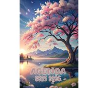 Agenda 2025-2026: Scolaire Cerisier en Fleur du Japon Manga | Journalier (une page par jour) | Septembre à Juillet | 14,8 x 21 cm | Collège et Lycée et primaire | Animé | garçon et fille.
