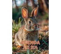 Agenda 2025-2026: Scolaire Lapin | Journalier (une page par jour) | Septembre à Juillet | 14,8 x 21 cm | Collège et Lycée et primaire | lapinou mignon | garçon et fille.