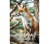 Agenda 2025-2026: Scolaire renard | Journalier (une page par jour) | Septembre à Juillet | 14,8 x 21 cm | Collège et Lycée et primaire | Animal & animaux | garçon et fille.