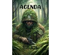 Agenda 2025-2026: Scolaire Thème militaire | Journalier (une page par jour) | Septembre à Juillet | 14,8 x 21 cm | Collège et Lycée et primaire | militaire et armée | garçon et fille.