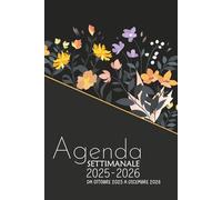 Agenda 2025-2026 Settimanale: 15 mesi da Ottobre 2025 a Dicembre 2026, Una settimana in due pagine | Con Pagine di Note, Vacanze, Lista Delle Cose da Fare | A5.