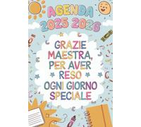 AGENDA 2025 2026: Verticale Con Orari 07:00 To 20:00 | Regalo Maestre Fine Anno
