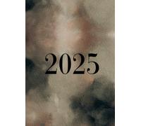 Agenda 2025: Acuarela Kaki | Planificador semanal XL - Semana vista | Tamaño A4 | 21x29,7 cm | Planificación vertical por columnas | Organizador con horario | Grande | Arte