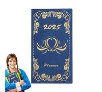 Agenda 2025, agenda 2025, agenda A6, libro de escritura, planificador de diseño diario, bloc de notas de horario diario, planificador académico para mujeres y hombres, trabajo de escritura