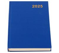 Agenda 2025, agenda 2025, día por página, agenda 2025 de enero a diciembre de 2025, agenda diaria de 12 meses, organiza tu vida diaria con pestaña mensual, marcapáginas (azul)