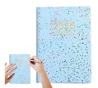 Agenda 2025 - Agenda semanal y mensual A7, organizador diario de listas de tareas pendientes, cuaderno de notas en inglés para el hogar y la oficina, administra horarios, seguimiento de tareas diarias