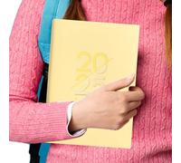 Agenda 2025 - Cuaderno académico de seguimiento de hábitos, organizador de libro de trabajo A5 de 8 x 6 pulgadas con seguimiento mensual y semanal, notas conmemorativas y páginas de planificación para